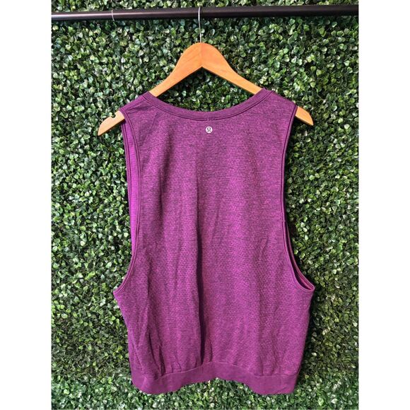 Lululemon Plum Colored Swiftly Tank Top Size 10 - Picture 2 of 3